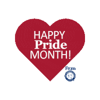 Heart Rainbow Sticker by Carl Sandburg College
