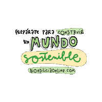 Bioedilicia sostenibilidad sustentabilidad bioedilicia mundo sostenible Sticker