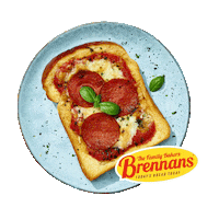 Pizza Cheese Sticker by Brennans Bread