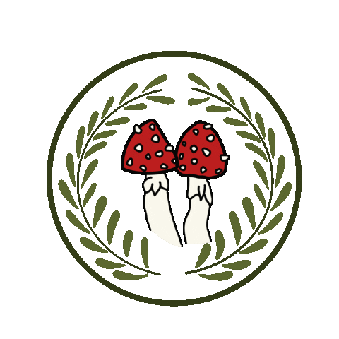 KathieKreativ mushroom shrooms mushrooms shroom Sticker