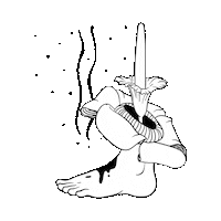 ew foot Sticker by Crescentia Chelsea