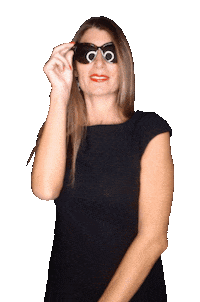 CaterinaFerriDiva hey top occhiali ladiva Sticker