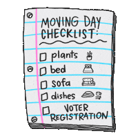 Voting To Do List Sticker by #GoVote