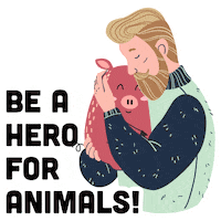 Vegan Hug Sticker by Mercy For Animals