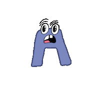 Count Von Count The Letter A Sticker