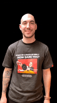 ottowildegrillers grill steak grilling laughin GIF