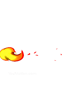 Animation Burning Sticker by youmotion.com