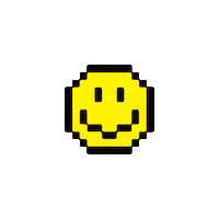 Happy Pixel Sticker by Smiley