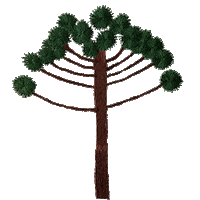 Tree Embroidery Sticker by bemmimosa