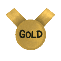 Olympic Games Gold Sticker
