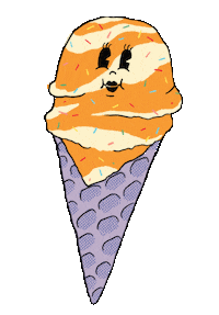 Starland_Strange ice cream savannah creamsicle starland Sticker
