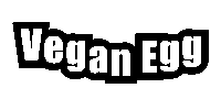 Vegan Egg Sticker by Jennifer Greenhill