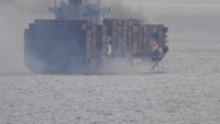 Fire Erupts Aboard Ship Off British Columbia Coast
