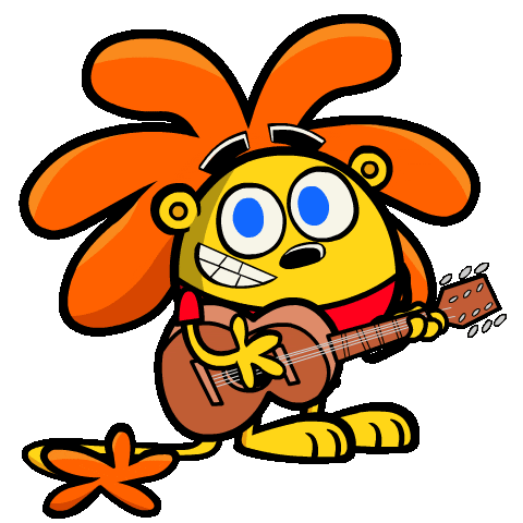 gardencartoon guitar playing guitar butch hartman the garden cartoon Sticker