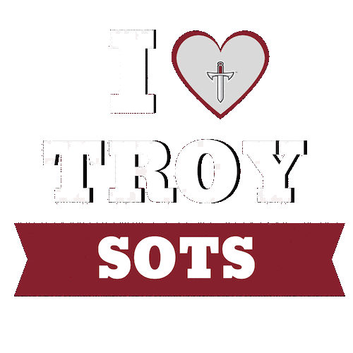 troy trojans sots Sticker by troyuniversity