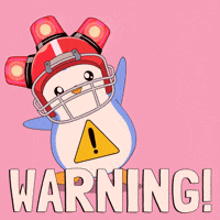 Penguin Warning GIF by Pudgy Penguins