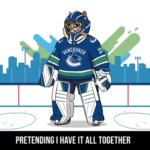 Nervous Ice Hockey GIF by Doge Pound