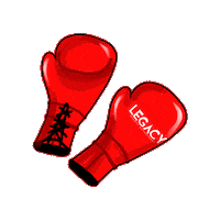 lgcyboxing fight red boxing legacy Sticker