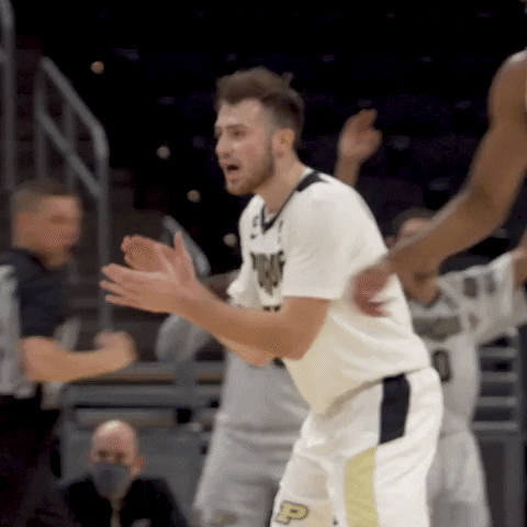 Happy Purdue Basketball GIF by Purdue Sports