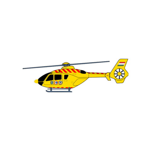 HungarianHEMS giphygifmaker helicopter ec135 airambulance Sticker