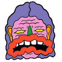 Big Mouth Good Job Sticker by ffembroidery