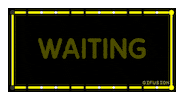 Neon Waiting Sticker