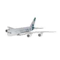 UNAQ fly airplane avion unaq Sticker