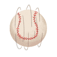 Baseball Spinning Sticker by North Coast Authentic