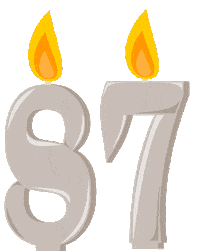 Birthday Flickering Sticker