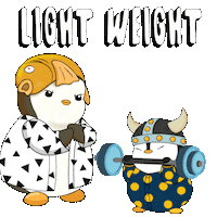 Lets Go Fitness Sticker by Pudgy Penguins