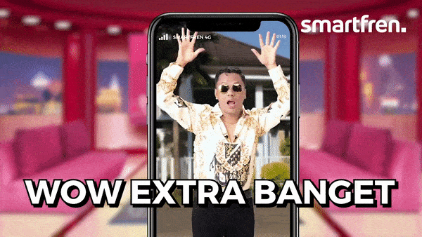 Arief Muhammad Wow GIF by Smartfren 4G