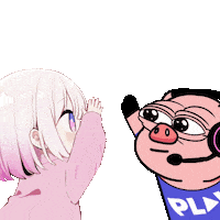 High Five Girl Sticker by PLAY