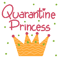 martinamicole pink green yellow lettering Sticker