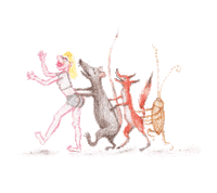 Fox Rat Sticker by Maison Kitsuné