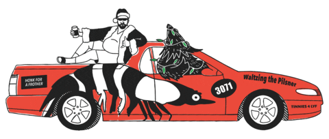 Christmas Illustration Sticker by Carwyn Cellars