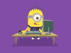Computer Minions GIF