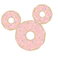 Pink Eating Sticker