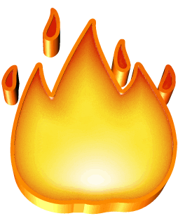 Fire 3D Sticker by AnimatedText