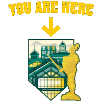 You Are Here Golden Knight Sticker by Clarkson University