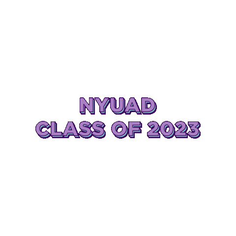 Class Of 2023 Nyuad Sticker by NYU Abu Dhabi