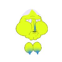 inarisirola happy smile face creepy Sticker
