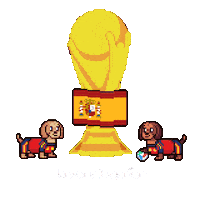 World Cup Spain Sticker by HotDogs