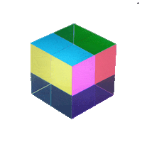 cmycubes cmy cmy cube cmycube colorcube Sticker