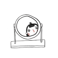manard girl hello illustration hi Sticker