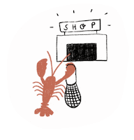 manard shopping shop groceries lobster Sticker