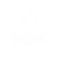 Big Love 白 Sticker