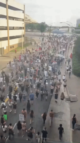 Protesters March in Downtown Atlanta