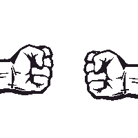 BTTEstonia bjj fistbump fists brazilian jiu jitsu Sticker