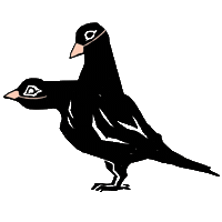 Pigeon Masks Sticker by Virtue Worldwide