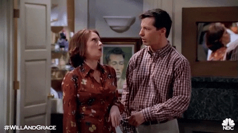 megan mullally wow GIF by Will & Grace